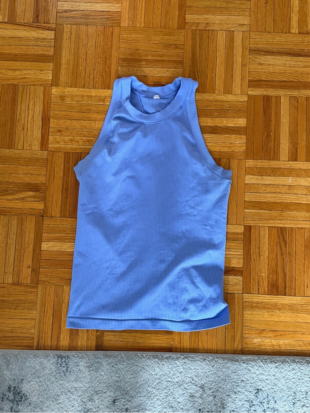Athleta Periwinkle Ribbed Tank Top